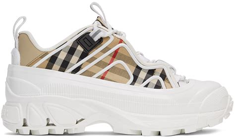 burberry white tennis shoes|how much are burberry shoes.